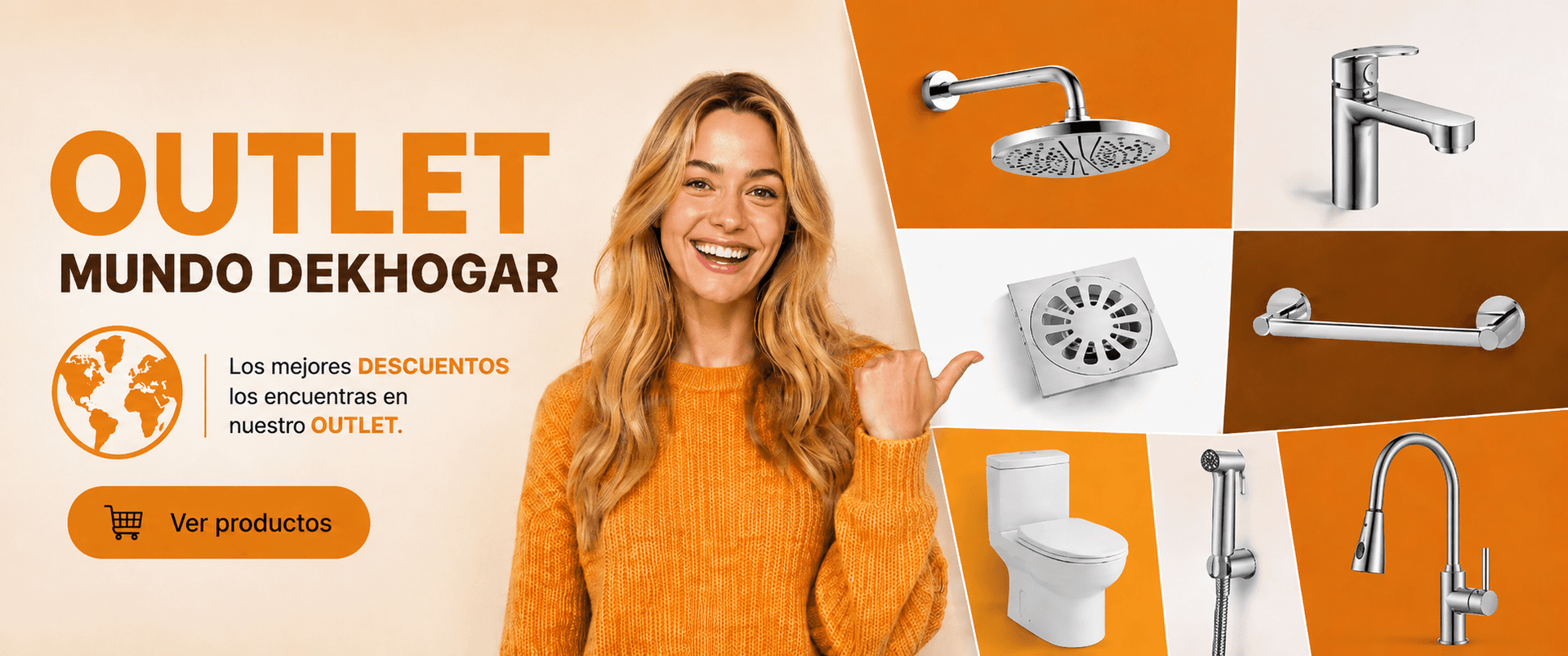 Outlet Mundo Dekhogar — Los mejores descuentos en sanitarios, griferías y accesorios